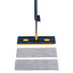 Mop Esfregão Giratório com Balde e Sistema de Torção | Limpeza Fácil + Refil Extra em Microfibra