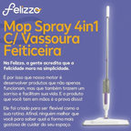 Mop Spray 4 em 1 com Reservatório para Limpeza Pesada | Rodo e Vassoura Mágica
