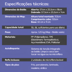 Mop Esfregão Giratório com Balde e Sistema de Torção | Limpeza Fácil + Refil Extra em Microfibra