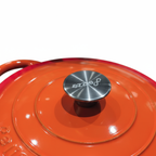 Caçarola de Ferro Fundido Esmaltada 24cm com Tampa – Indução e Forno | Felizzo